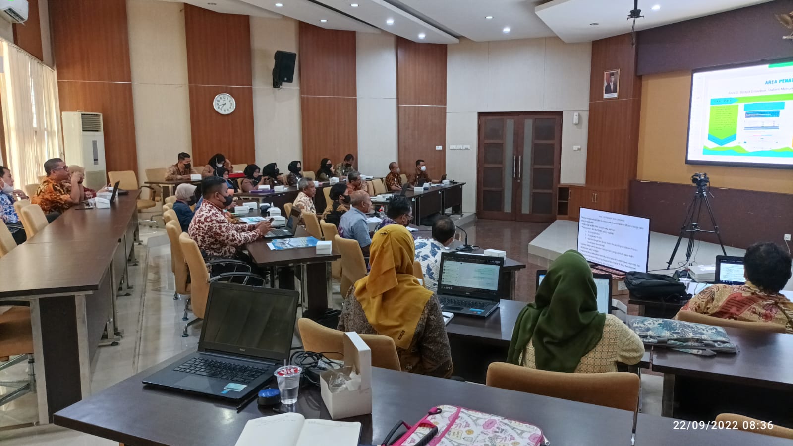 Suasana Evaluasi Virtual ZI Menuju WBBM Tahun 2022